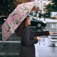 Cranes Sakura Floral Pink Pastel Umbrella Hawaii Japan Culture LT01 - Polynesian Pride
