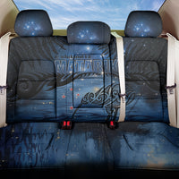 Matariki Kiwi Back Car Seat Cover Silver Fern LT01 One Size Black - Polynesian Pride