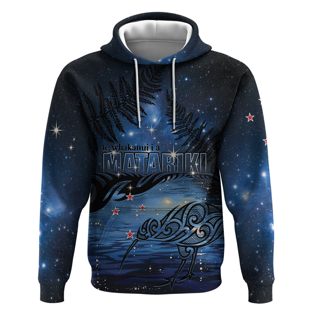 Personalised Matariki Kiwi Hoodie Silver Fern