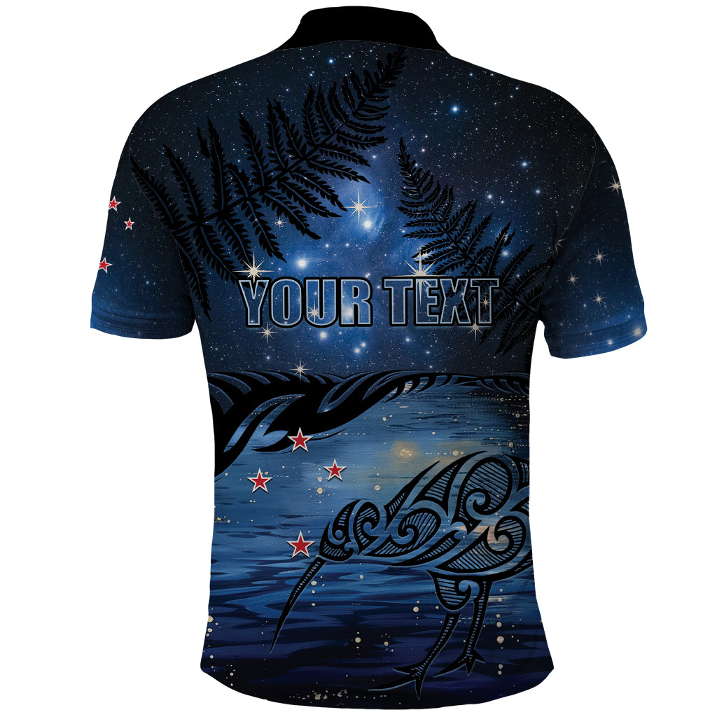 Personalised Matariki Kiwi Polo Shirt Silver Fern