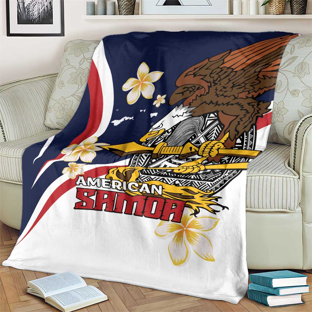 Personalized American Samoa Blanket Amerika Samoa Bald Eagle