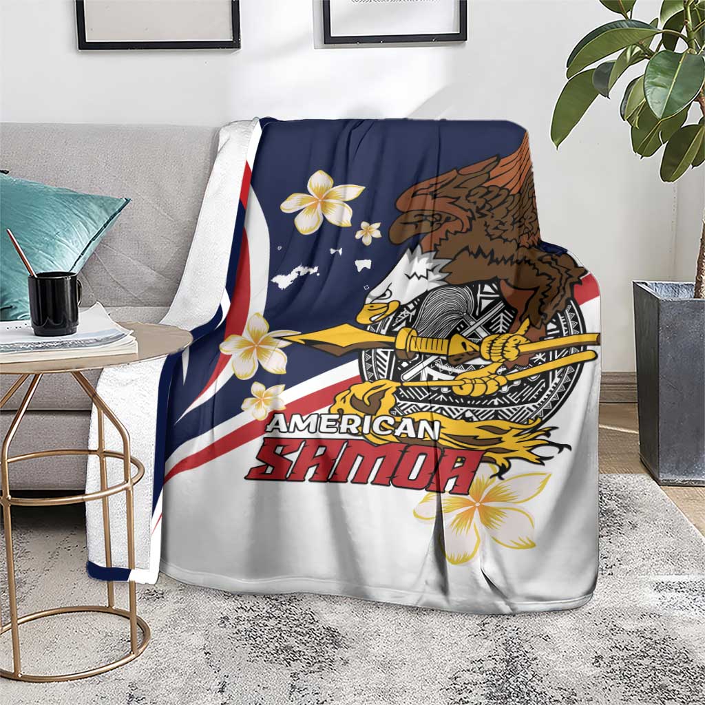 Personalized American Samoa Blanket Amerika Samoa Bald Eagle