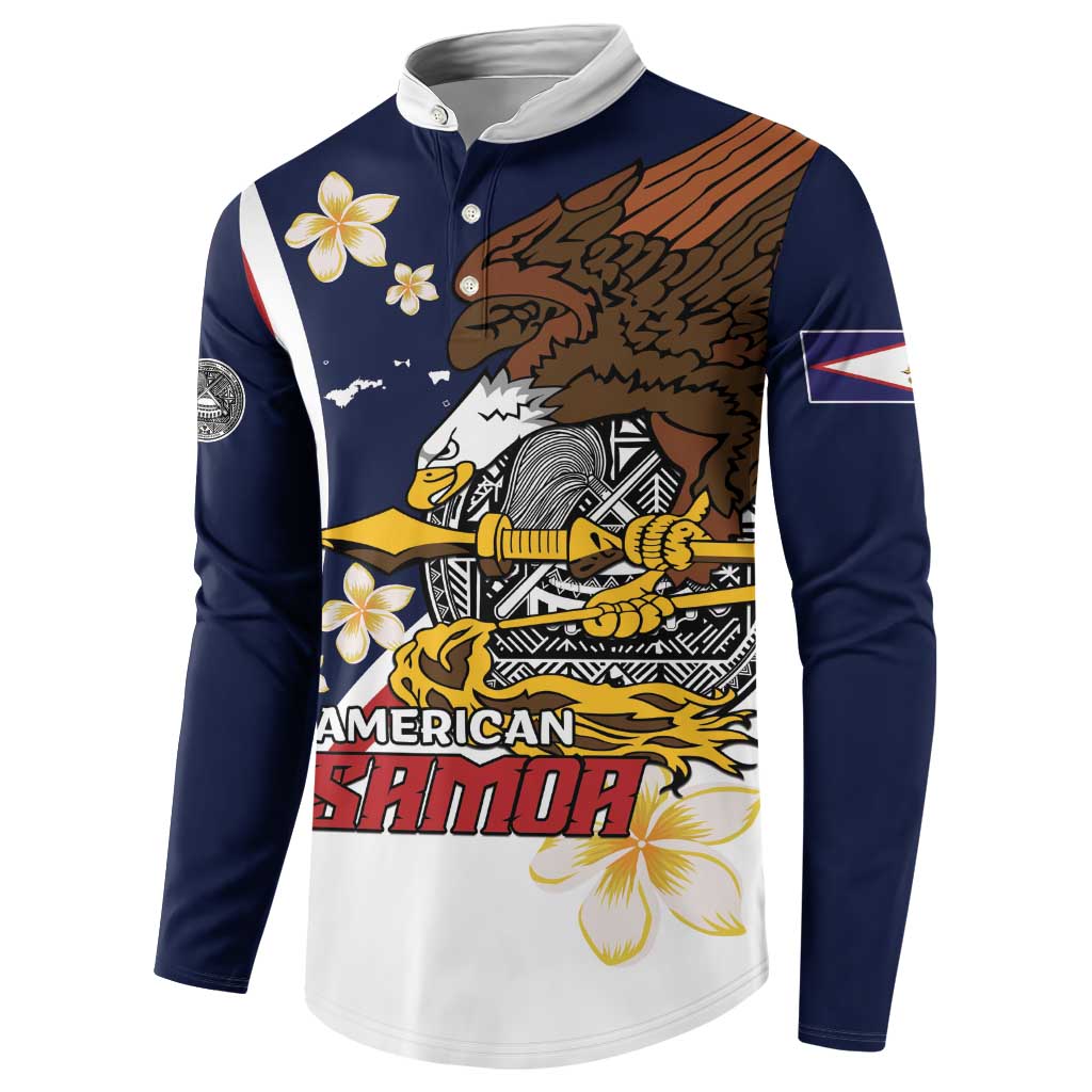Personalized American Samoa Button Sweatshirt Amerika Samoa Bald Eagle LT01 - Polynesian Pride