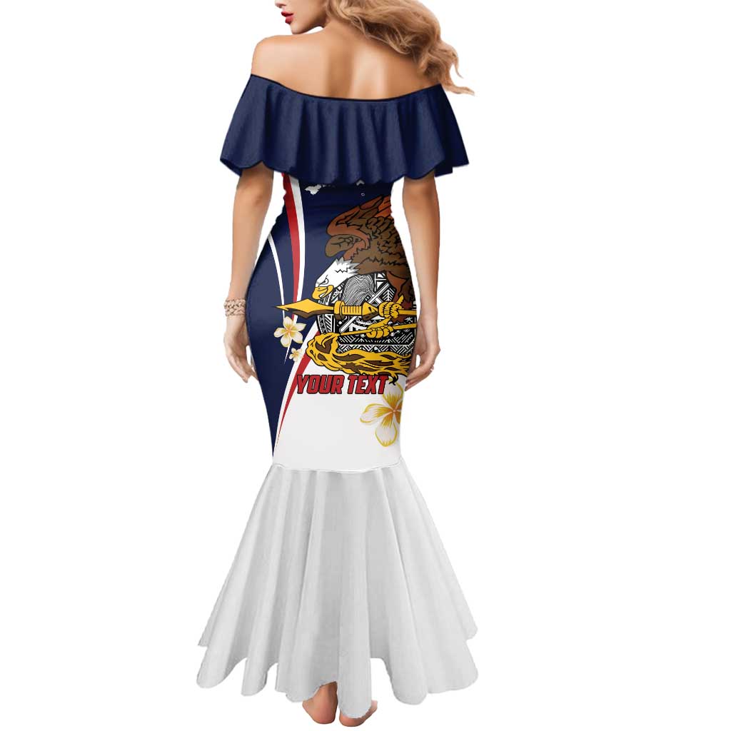 Personalized American Samoa Mermaid Dress Amerika Samoa Bald Eagle