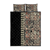 Hawaiian Quilt Quilt Bed Set Hibiscus Kakau Vintage Style LT01 Beige - Polynesian Pride