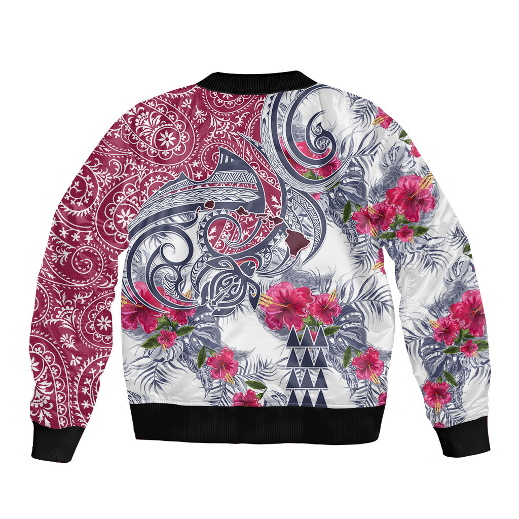 Hawaii Kakau Mix Paisley Pattern Bomber Jacket Polynesian Tropical Unique Style LT01 - Polynesian Pride