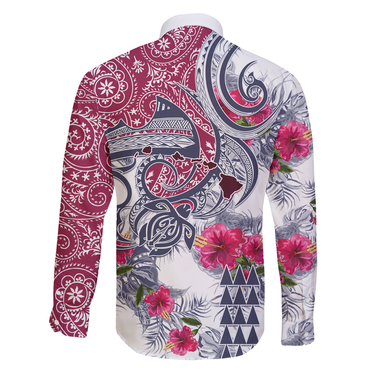 Hawaii Kakau Mix Paisley Pattern Family Matching Mermaid Dress and Hawaiian Shirt Polynesian Tropical Unique Style LT01 - Polynesian Pride