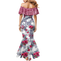 Hawaii Kakau Mix Paisley Pattern Family Matching Mermaid Dress and Hawaiian Shirt Polynesian Tropical Unique Style LT01 - Polynesian Pride