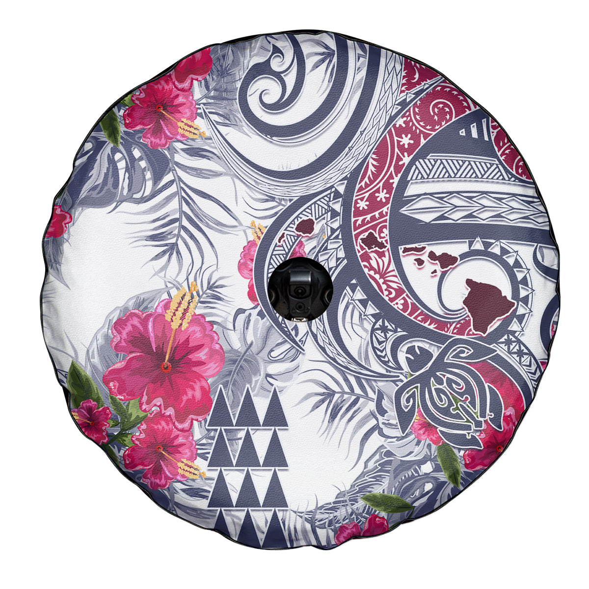 Hawaii Kakau Mix Paisley Pattern Spare Tire Cover Polynesian Tropical Unique Style LT01 - Polynesian Pride