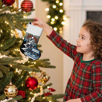 Native American Chief Skull With Axe Christmas Stocking - Polynesian Pride