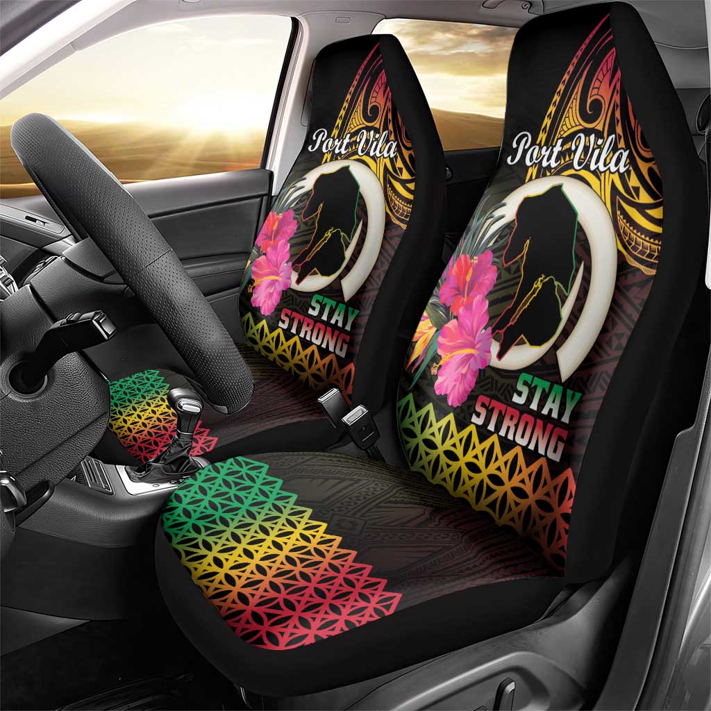 Vanuatu Port Vila Stay Strong Car Seat Cover Long God Yumi Stanap
