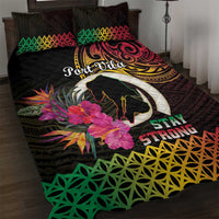 Vanuatu Port Vila Stay Strong Quilt Bed Set Long God Yumi Stanap