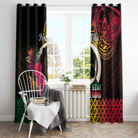 Vanuatu Port Vila Stay Strong Window Curtain Long God Yumi Stanap