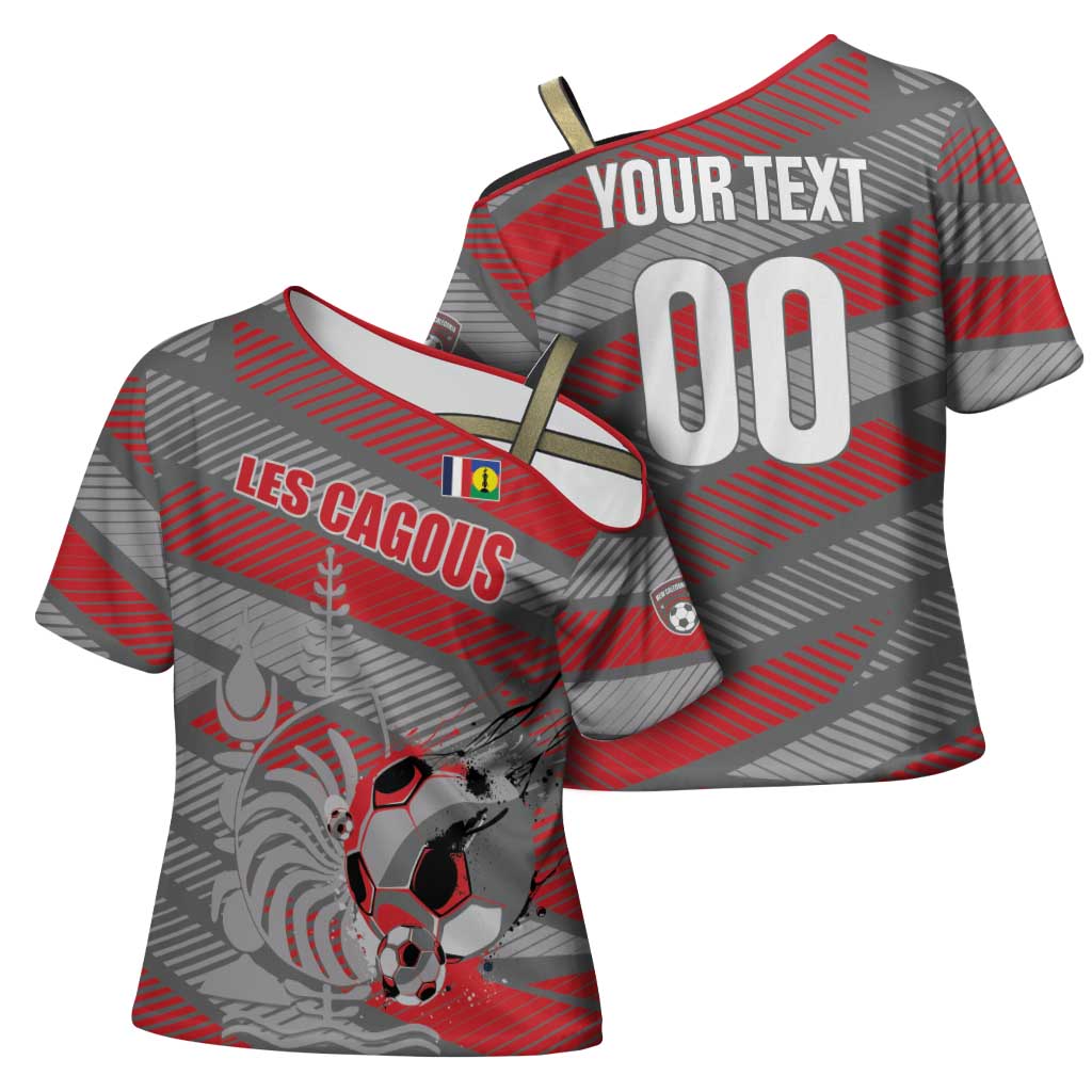 Custom Football 2026 New Caledonia Cross Shoulder Shirt Kagus Come On