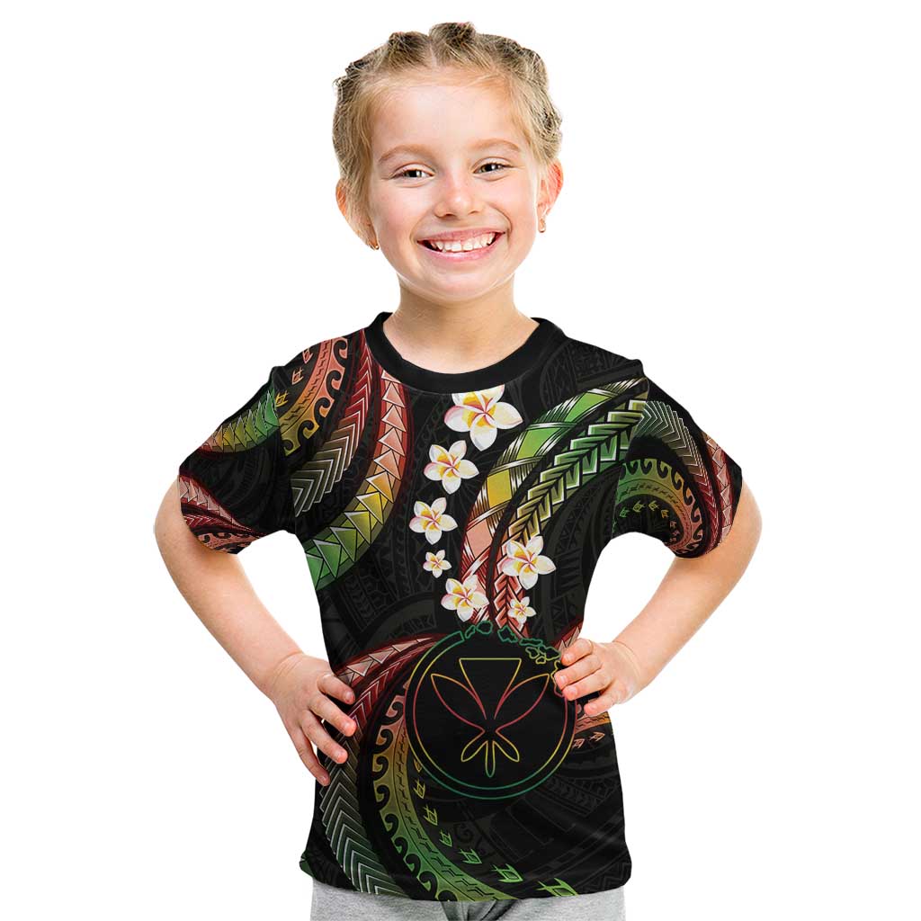 Hawaii Map Kanaka Maoli Kid T Shirt Fantastic Frangipani Reggae