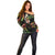 Hawaii Map Kanaka Maoli Off Shoulder Sweater Fantastic Frangipani Reggae