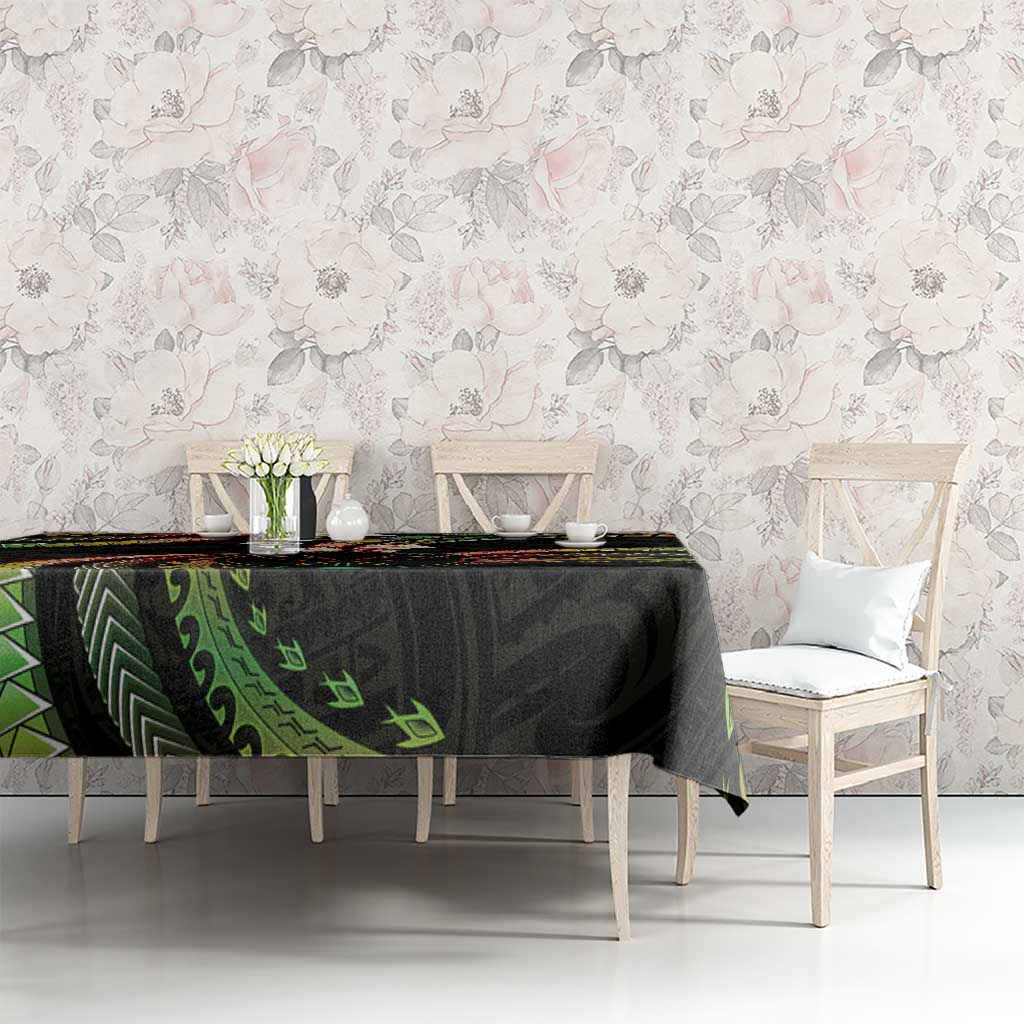 Hawaii Map Kanaka Maoli Tablecloth Fantastic Frangipani Reggae