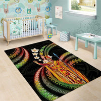 Hawaii King Kamehameha Area Rug Fantastic Plumeria Reggae