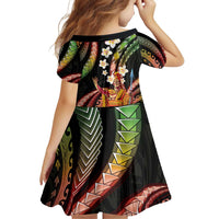 Hawaii King Kamehameha Family Matching Off Shoulder Short Dress and Hawaiian Shirt Fantastic Plumeria Reggae