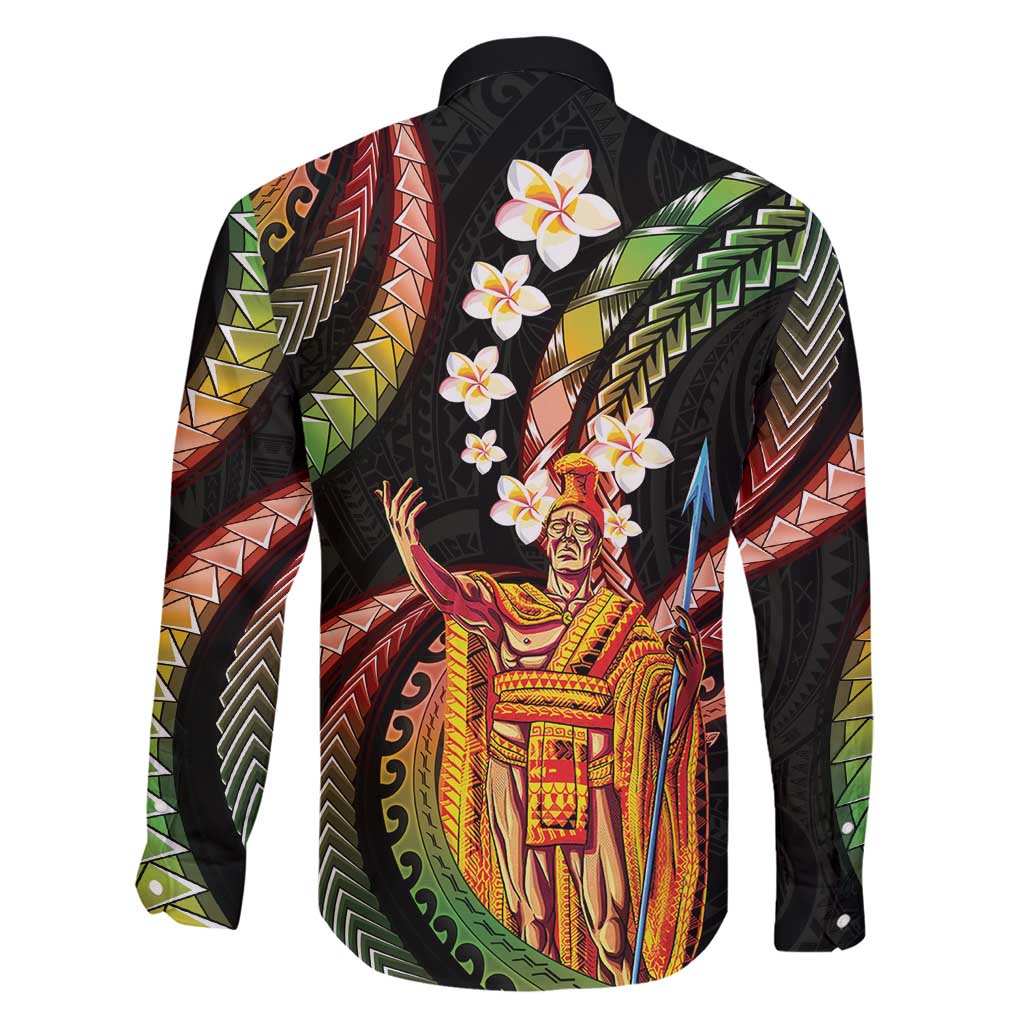 Hawaii King Kamehameha Family Matching Puletasi and Hawaiian Shirt Fantastic Plumeria Reggae