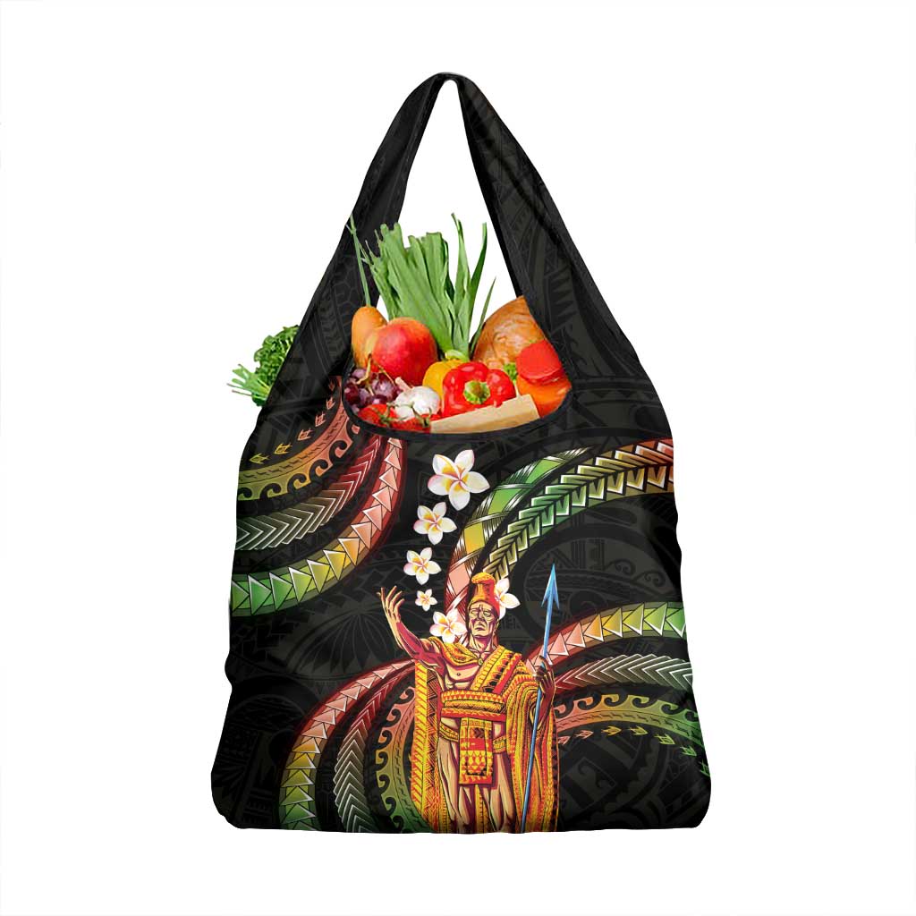 Hawaii King Kamehameha Grocery Bag Fantastic Plumeria Reggae