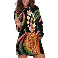 Hawaii King Kamehameha Hoodie Dress Fantastic Plumeria Reggae