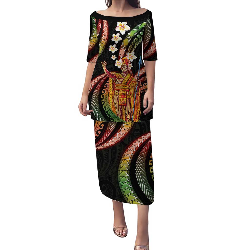 Hawaii King Kamehameha Puletasi Fantastic Plumeria Reggae