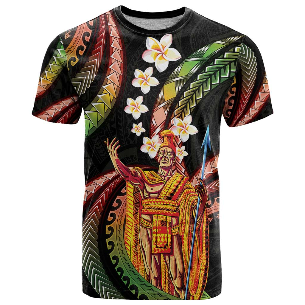 Hawaii King Kamehameha T Shirt Fantastic Plumeria Reggae