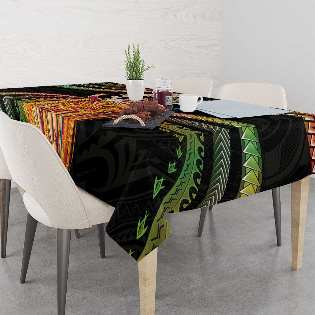 Hawaii King Kamehameha Tablecloth Fantastic Plumeria Reggae