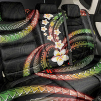Hawaii Plumeria Reggae Back Car Seat Cover Polynesian Pattern