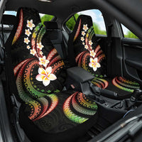 Hawaii Plumeria Reggae Car Seat Cover Polynesian Pattern
