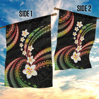 Hawaii Plumeria Reggae Garden Flag Polynesian Pattern