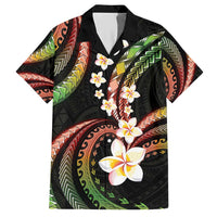Hawaii Plumeria Reggae Hawaiian Shirt Polynesian Pattern