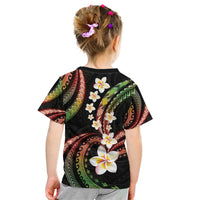 Hawaii Plumeria Reggae Kid T Shirt Polynesian Pattern