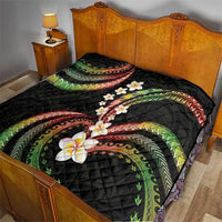 Hawaii Plumeria Reggae Quilt Polynesian Pattern