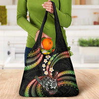 Hawaii Shaka Sign Grocery Bag Fantastic Frangipani Reggae