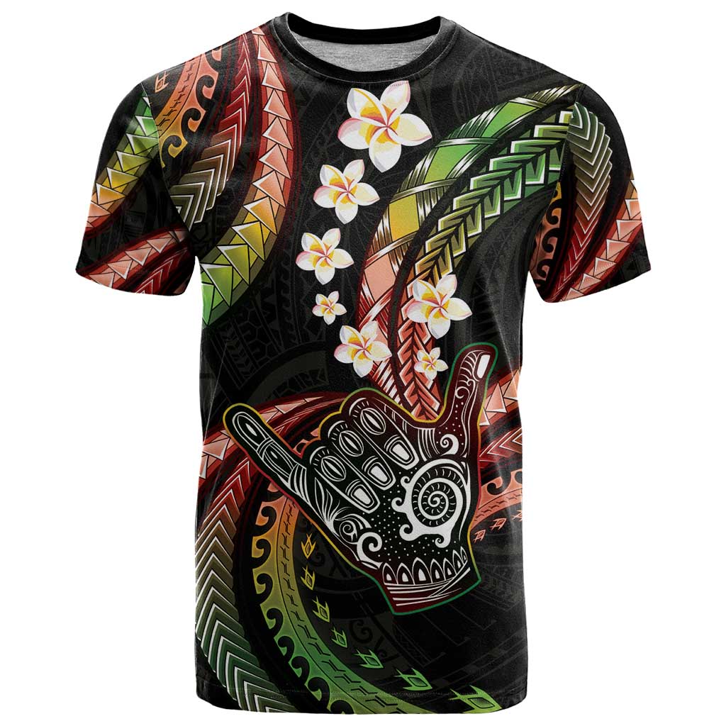 Hawaii Shaka Sign T Shirt Fantastic Frangipani Reggae