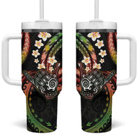 Hawaii Shaka Sign Tumbler With Handle Fantastic Frangipani Reggae