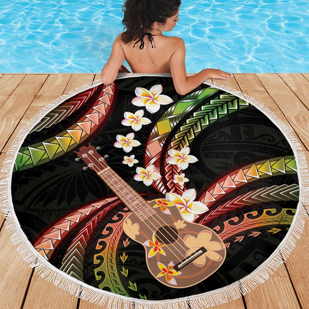 Hawaiian Ukulele Beach Blanket Jawaiian Fantastic Plumeria