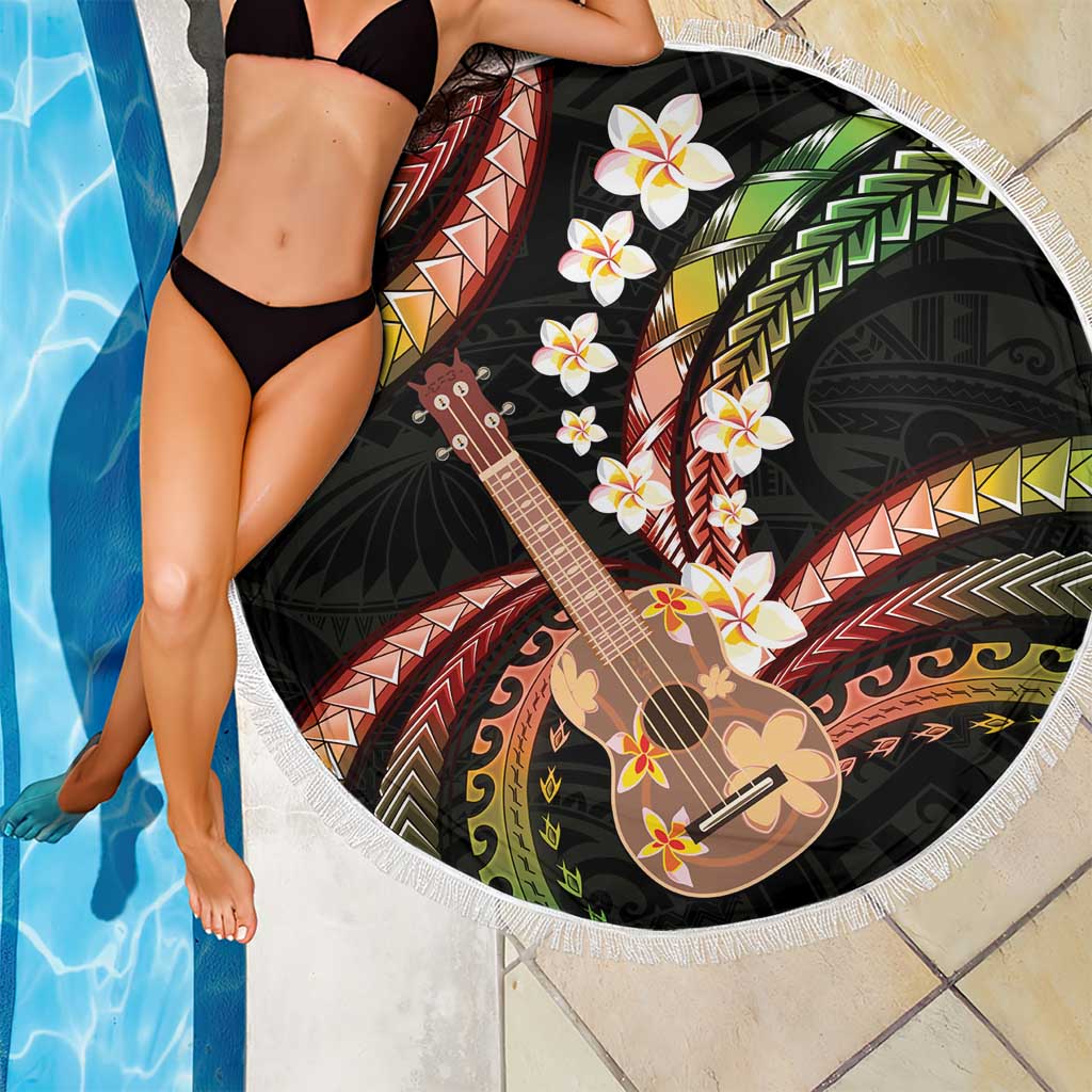Hawaiian Ukulele Beach Blanket Jawaiian Fantastic Plumeria
