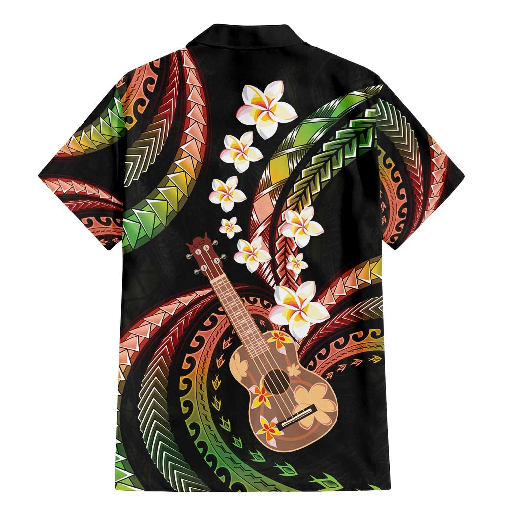 Hawaiian Ukulele Family Matching Mermaid Dress and Hawaiian Shirt Jawaiian Fantastic Plumeria