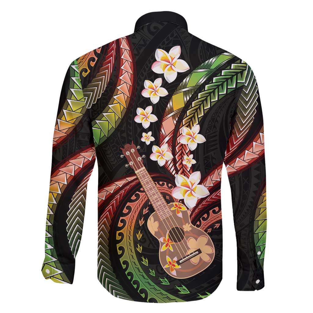 Hawaiian Ukulele Family Matching Mermaid Dress and Hawaiian Shirt Jawaiian Fantastic Plumeria