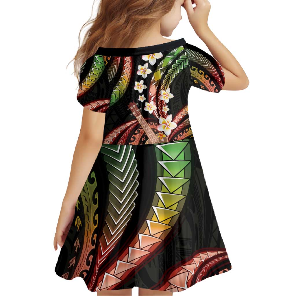 Hawaiian Ukulele Family Matching Off Shoulder Maxi Dress and Hawaiian Shirt Jawaiian Fantastic Plumeria