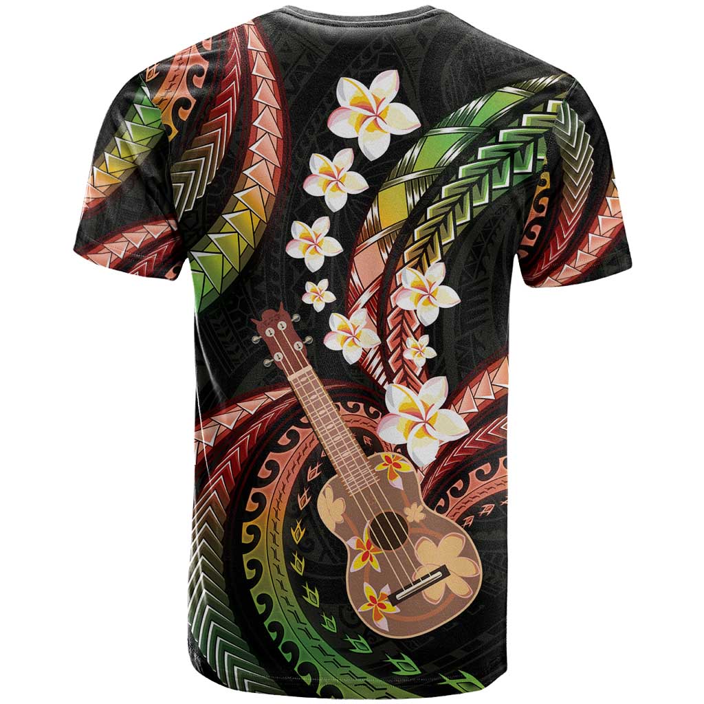 Hawaiian Ukulele T Shirt Jawaiian Fantastic Plumeria