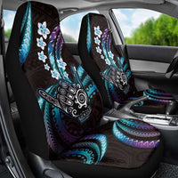 Hawaii Shaka Sign Car Seat Cover Fantastic Frangipani Amethyst Gradient