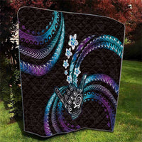 Hawaii Shaka Sign Quilt Fantastic Frangipani Amethyst Gradient