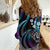 Hawaii Shaka Sign Women Casual Shirt Fantastic Frangipani Amethyst Gradient