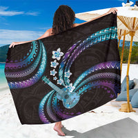 Hawaiian Ukulele Sarong Amethyst Gradient Fantastic Plumeria