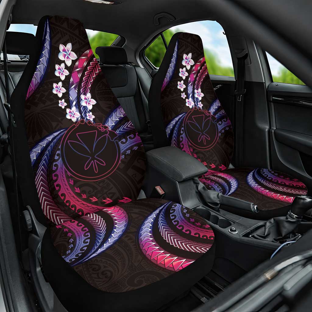 Hawaii Map Kanaka Maoli Car Seat Cover Fantastic Frangipani Sweet Dream