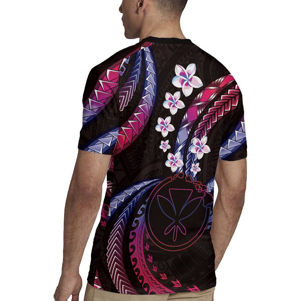 Hawaii Map Kanaka Maoli Rugby Jersey Fantastic Frangipani Sweet Dream